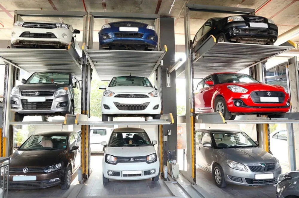 Hydraulic Puzzle Parking Layout