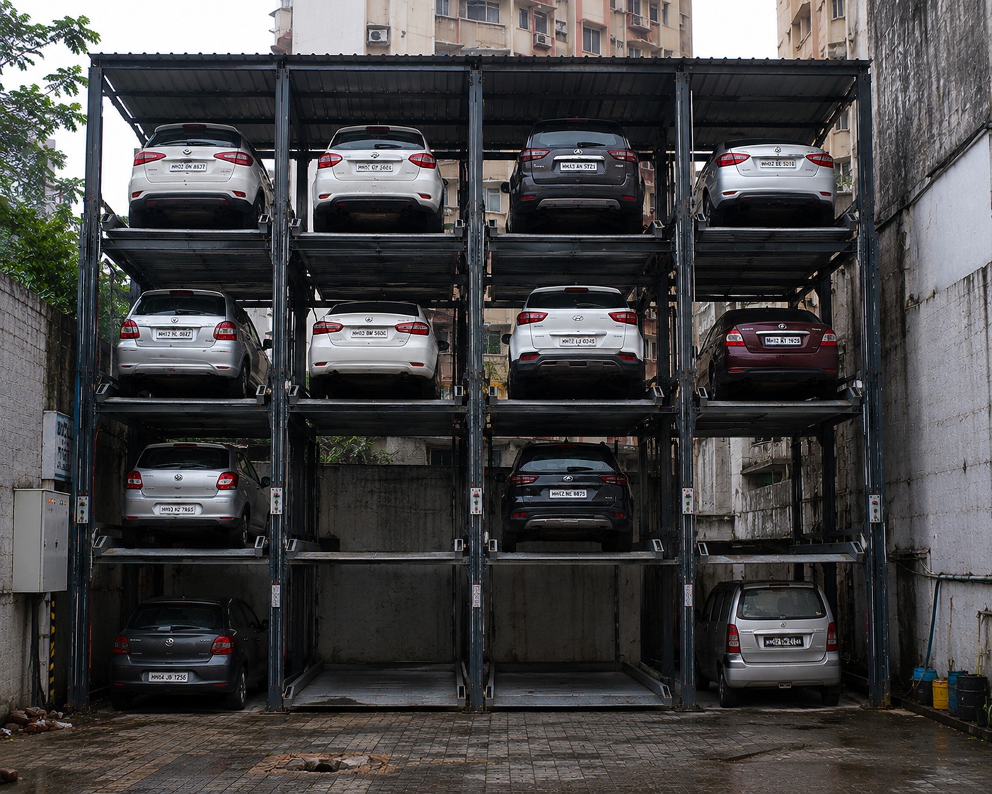 Over Ground Puzzle Parking System (2 to 8 Levels)