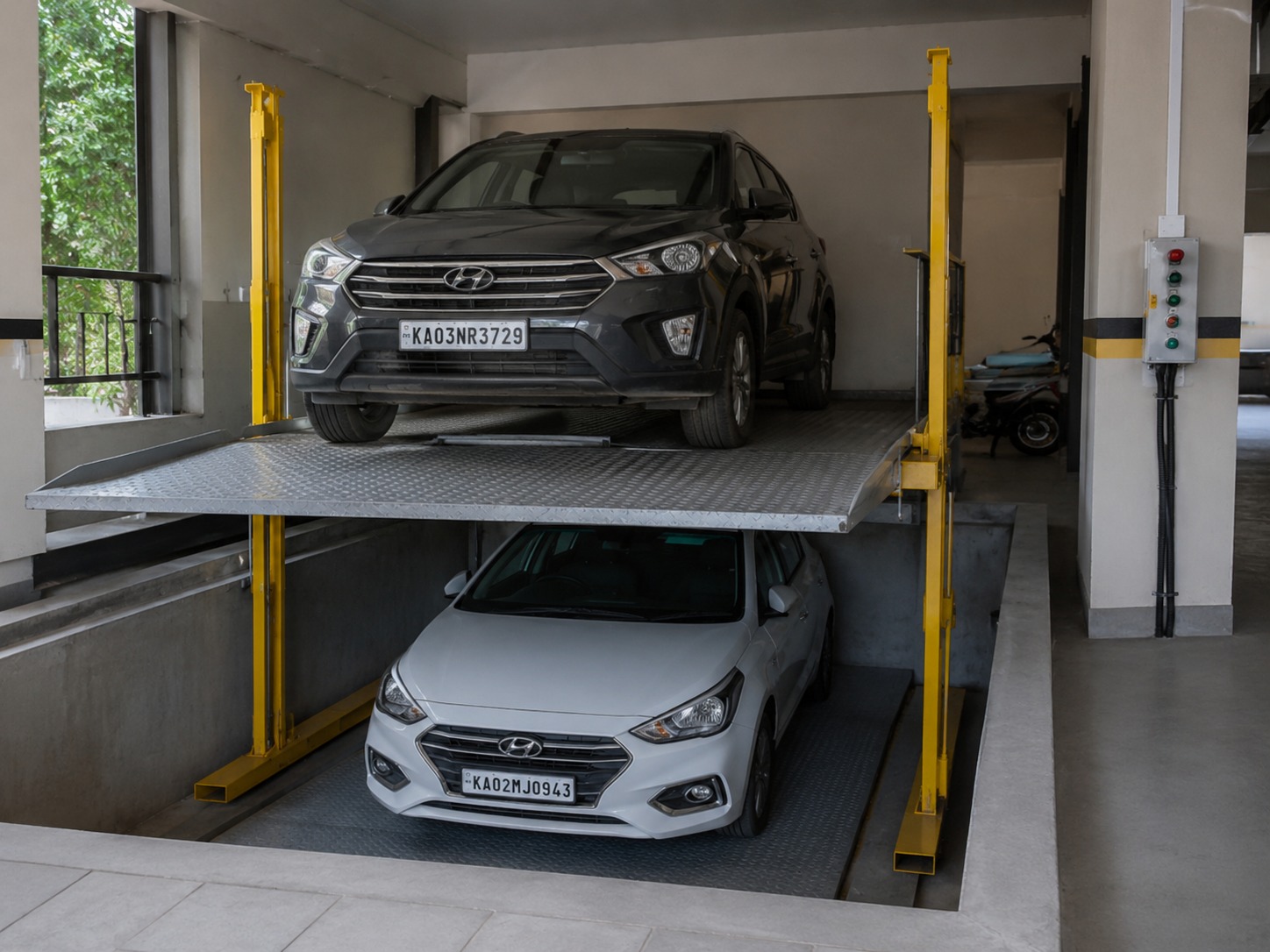 Pit Parking Layout