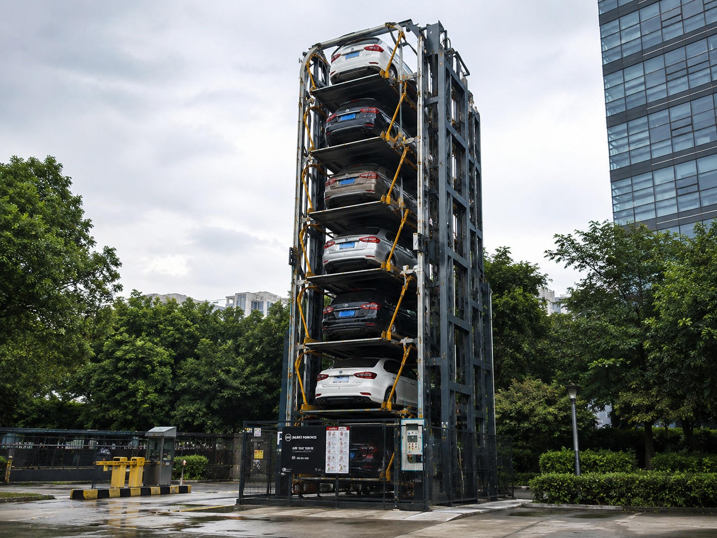 Rotary Parking Layout